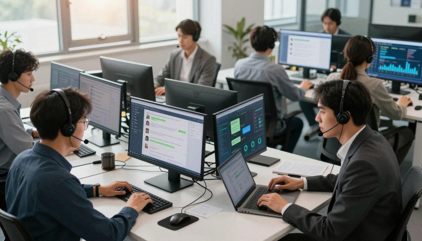 escalar atención con múltiples asesores