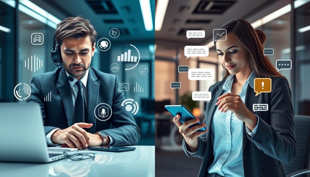Comparación de canales de comunicación empresarial