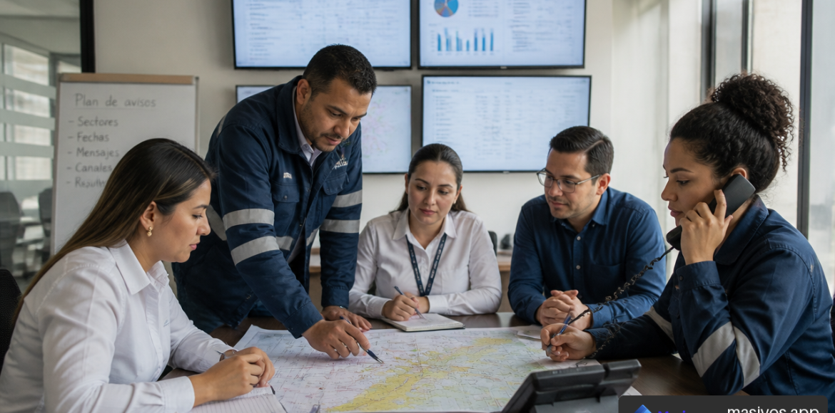 Llamadas masivas para empresas de servicios públicos en Colombia
