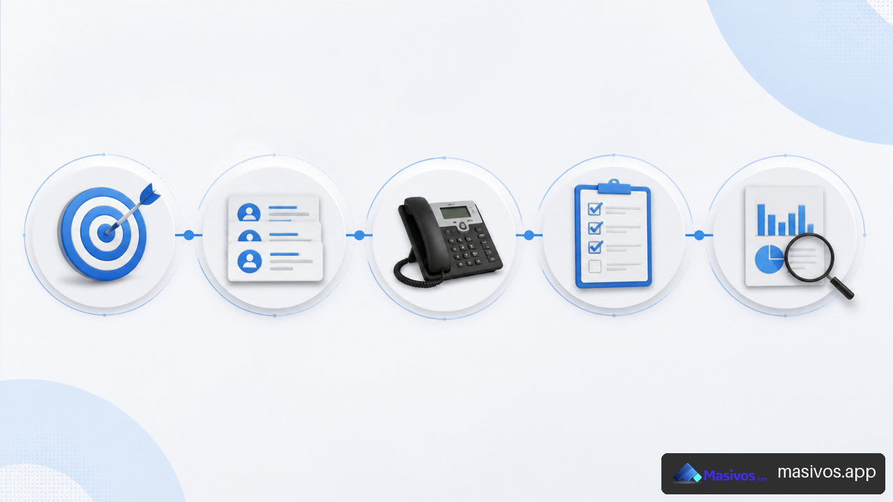 Proceso de llamadas automatizadas para invitaciones a encuestas