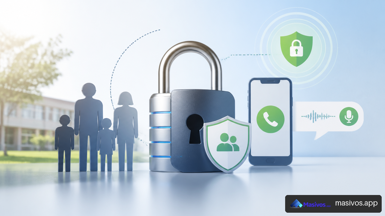 Protección de datos de estudiantes en llamadas masivas